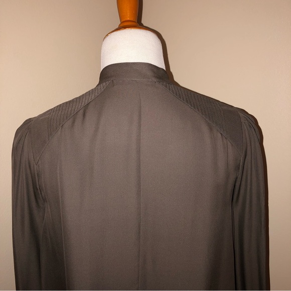Alexander Wang 100% Silk Button Up Long Sleeve Blouse,Size-6 - Picture 5 of 11